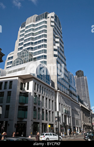 Vista di 20 Gracechurch Street, Londra, EC3 guardando a nord fino Gracechurch Strret. Foto Stock