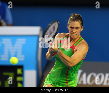 Australian Open di Tennis 2011. Melbourne. Domenica 23.1.2011. Andrea PETKOVIC (GER) . Foto Stock