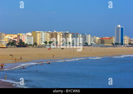 Figueira da Foz beach, Beira Litotal, distretto di Coimbra, Portogallo Foto Stock