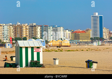 Figueira da Foz beach, Beira Litotal, distretto di Coimbra, Portogallo Foto Stock