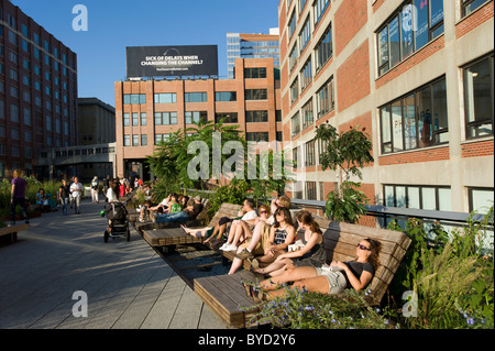 La linea alta, New York, Stati Uniti d'America Foto Stock