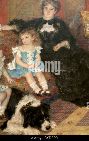 Dettaglio: Madame Georges Charpentier, née Marguérite-Louise LEMONNIER, 1848-1904...1878, da Auguste Renoir, Foto Stock