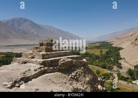 Sacra buddista sito pellegrino, Vrang, Wakhan Corridor, in Tagikistan, in Asia centrale Foto Stock