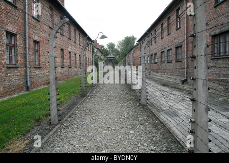 Il campo di concentramento di Auschwitz, Polonia, Europa Foto Stock