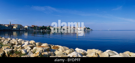 Città vecchia con la Basilica di Euphrasius, Parenzo in Istria, Croazia, Europa Foto Stock