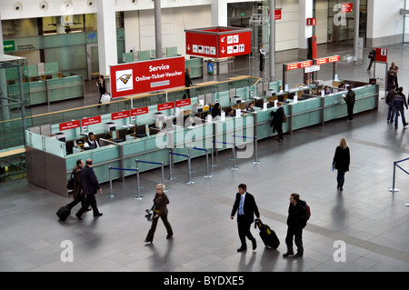 Ingresso ovest hall, Messe Munich Monaco di Baviera Fiera Internazionale di Monaco di Baviera, Germania, Europa Foto Stock