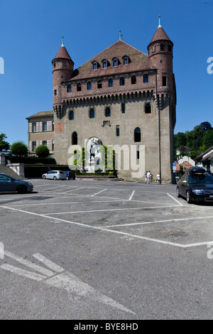 Château Saint-Maire, Losanna, nel cantone di Vaud, sul Lago di Ginevra, Svizzera, Europa Foto Stock