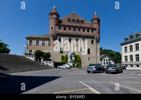 Château Saint-Maire, Losanna, nel cantone di Vaud, sul Lago di Ginevra, Svizzera, Europa Foto Stock