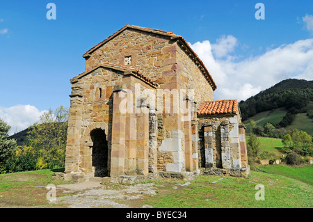 Santa Cristina de Lena, pre-romanica chiesa, Pola de Lena, Asturias, Spagna, Europa Foto Stock