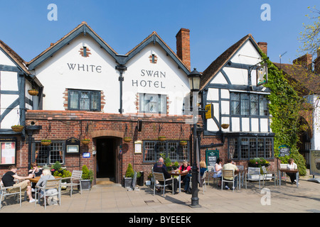 The White Swan Hotel Rother Street, Stratford-upon-Avon, Warwickshire, Inghilterra, Regno Unito, Europa Foto Stock