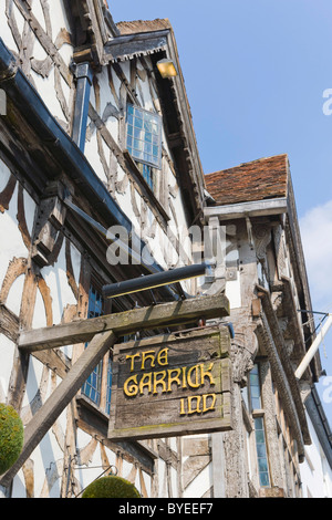 Il Garrick Inn, High Street, Stratford-upon-Avon, Warwickshire, Inghilterra, Regno Unito, Europa Foto Stock