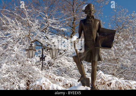 Monumento Iosif (Osip) Mikhailovich Deribas (José Pascual Domingo de Ribas y Boyons), Odessa, Ucraina, Europa Foto Stock