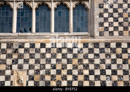 Dettaglio del King's Lynn Town Hall e la Guildhall, Norfolk, Regno Unito Foto Stock