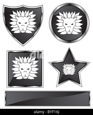 Un'immagine del segno zodiacale - Leo. Foto Stock