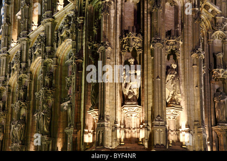 Le facciate del centro storico municipio. Gand, East-Flanders, Belgio, Europa Foto Stock