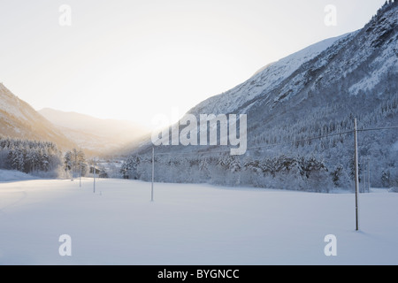 Paesaggio invernale Foto Stock