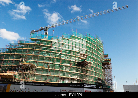 University Campus Suffolk (UCS) edificio in costruzione sul Lungomare di Ipswich Suffolk REGNO UNITO Foto Stock