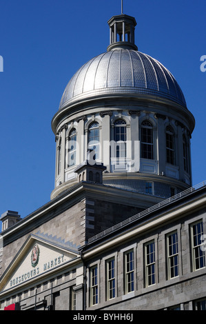 Mercato di Bonsecours su Rue de la commune, Old Montreal Canada Foto Stock