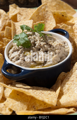 Baba ganoush dip Foto Stock