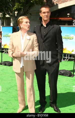 Dame Julie Andrews, Rupert Everett 'Shrek il terzo' Los Angeles Premiere - tappeto verde svoltasi al Mann Village Theatre di Westwood, Foto Stock