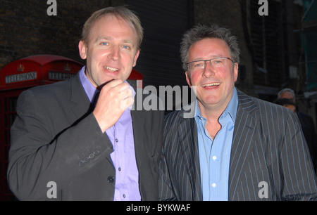 Tim vigna e Rowland Rivron Affiancati aftershow aggiornamento tenuto presso la sede di Londra, Inghilterra - 01.05.07 Foto Stock
