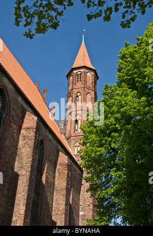 Chiesa di SS Giacobbe e Nicholas, ex chiesa francescana, dal XIV secolo, ricostruire in 19 c., Chelmno, Polonia Foto Stock