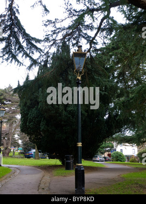 Great Malvern Gas light. Questa è stata l'ispirazione per CS Lewis per utilizzare un lampione nel leone la strega e l'armadio. Foto Stock