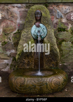 Malvhina Malvern acqua sorgiva nel centro del centro della citta'. Foto Stock