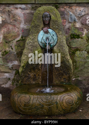 Great Malvern Spring acqua nel centro della città Foto Stock