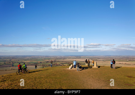 Ivinghoe Beacon in The Chiltern Hills, Buckinghamshire, Inghilterra, Regno Unito Foto Stock