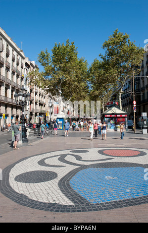 La Rambla Barcellona Spagna Foto Stock