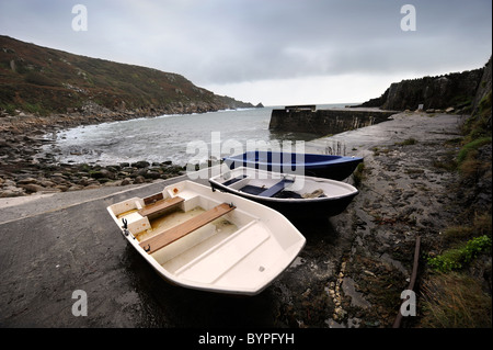 Lamorna Cove sulla costa sud di Cornwall Regno Unito Foto Stock