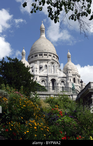 Basilique du Sacré-Coeur, Parigi Basilica del Sacro Cuore di Gesù di Parigi Foto Stock