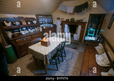 Gearrannan Blackhouse village, isola di Lewis, Ebridi Esterne, Scotland, Regno Unito Foto Stock