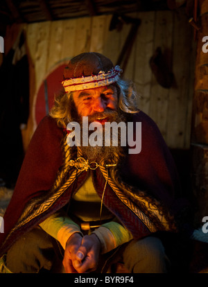 Bjarn bellissima l'anse aux meadows terranova norse vichinghi viking uomo Foto Stock