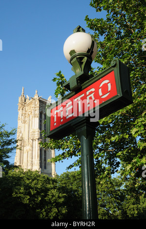 Tour St Jacques in Paris Foto Stock