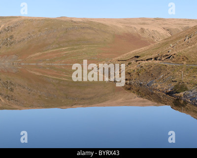 Serbatoio Claerwen, Elan Valley,POWYS, GALLES, Gennaio 2011 Foto Stock