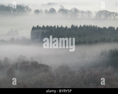 Vista dalla collina conica Loch Lomond Trossachs National Park Aberdeen Scotland Foto Stock