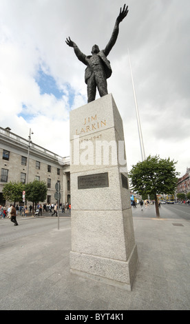 Statua di Jim Larkin Foto Stock