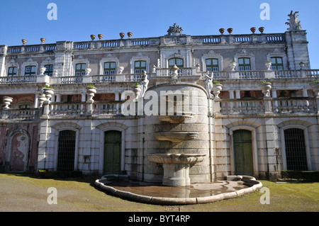 Queluz Palazzo Nazionale, Fontana, Portogallo Foto Stock