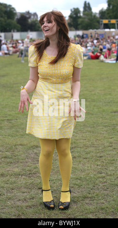 Kate Nash a Ben & Jerry's Gelato Festival 2007 tenutasi a Clapham Common, Londra Inghilterra - 28.07.07 Foto Stock