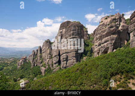 Varlaam Monastero di Meteora monasteri nella regione di Trikala, Grecia. Foto Stock