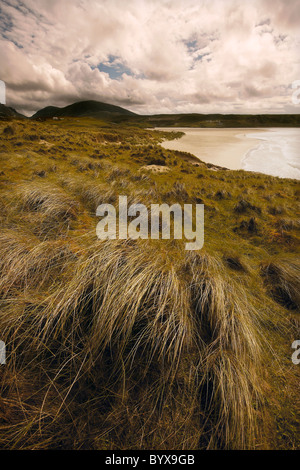 Uig sabbie o traigh Uuige, isola di Lewis, Ebridi Esterne, Western Isles, Scotland, Regno Unito Foto Stock