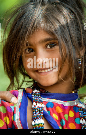 MIR tribeswoman nomadi Dasada India Foto Stock