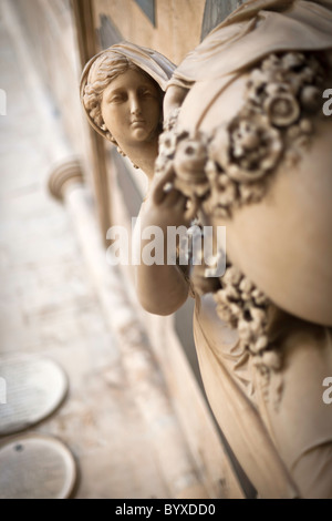 Statua di alabastro - Abbazia di Bath Foto Stock