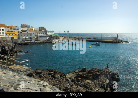 Il porto di Los Abrigos. Foto Stock