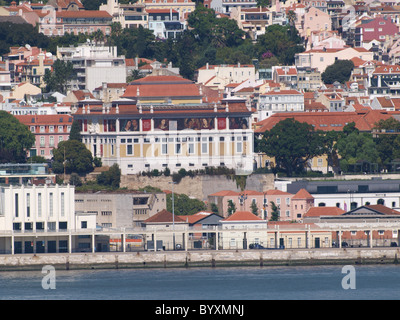 Lisbona Museu Nacional de Arte Antiga visto dal fiume Tago Foto Stock