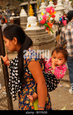 La vita delle persone ( i nepalesi ) , la vita a Kathmandu , kathmandu vita di strada , il Nepal Foto Stock