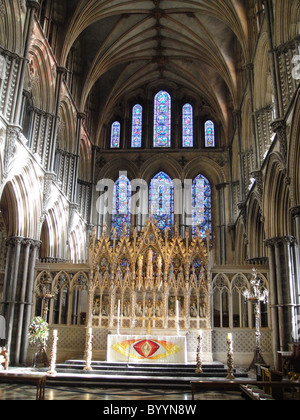 Altare Maggiore della Cattedrale di Ely Foto Stock