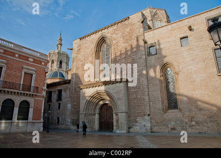 Plaza de la Reina Cattedrale di Valencia, Spagna Foto Stock